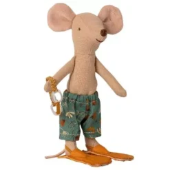 Maileg Knuffelmuis Grote Broer - Strandhokje - 15 Cm -Janod Winkel maileg knuffelmuis grote broer strandhut2 1