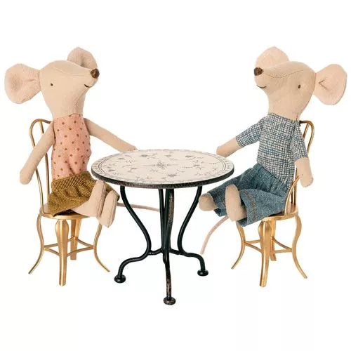 Maileg Poppenhuis Theetafel Grijs - 7,5 Cm 4 Maileg Poppenhuis Theetafel Grijs - 7,5 Cm - Afbeelding 2