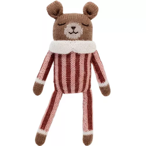 Main Sauvage Knuffelbeer Sienna Striped Jumpsuit - 22 Cm