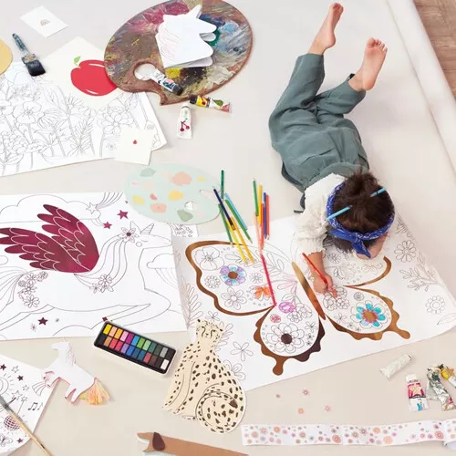 Meri-Meri Meri Meri Inkleurposters Jungle - 2st 6 Meri-Meri Meri Meri Inkleurposters Jungle - 2st - Afbeelding 4