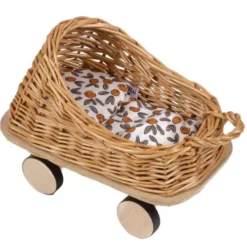 Minikane Mini Poppenwagen Met Dekentje - Fleurs D'oranger