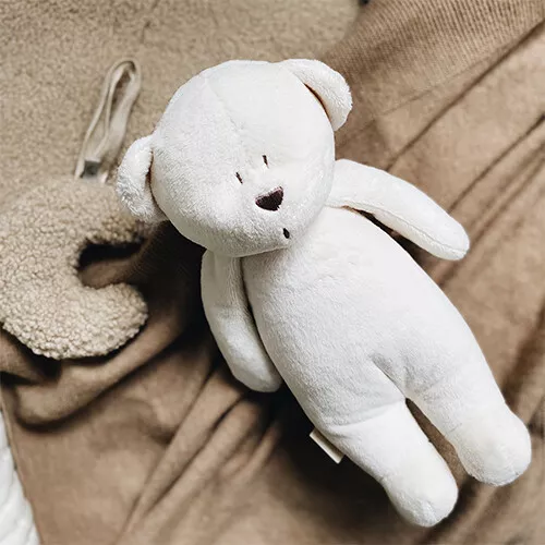 Moonie Knuffelbeer Met Nachtlamp En Geluid - Cream - 28 Cm - Afbeelding 5