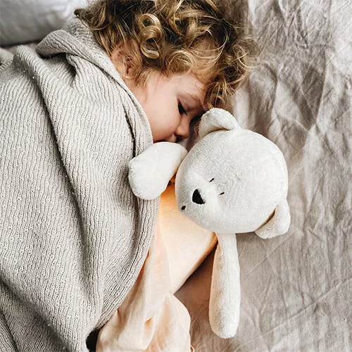 Moonie Knuffelbeer Met Nachtlamp En Geluid - Cream - 28 Cm - Afbeelding 4