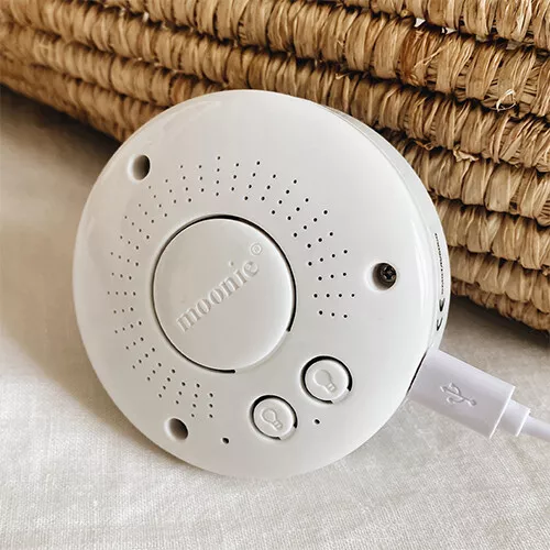 Moonie Knuffelbeer Met Nachtlamp En Geluid - Cream - 28 Cm - Afbeelding 6