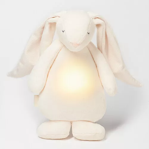Moonie Knuffelkonijn Met Nachtlamp En Geluid - Cream - 28 Cm