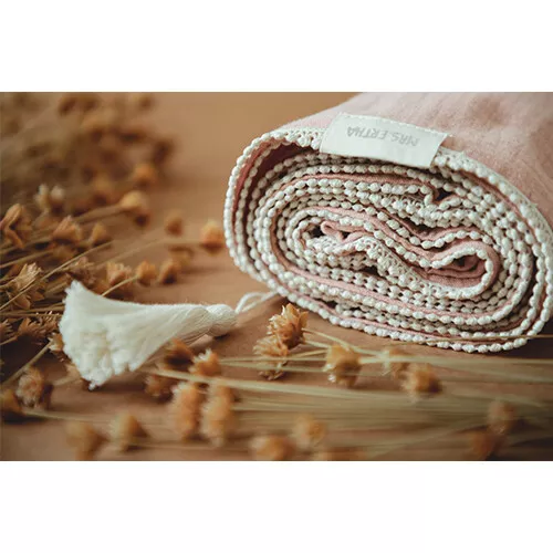 Mrs Ertha Hydrofieldoek En Knuffelrammelaar Eenhoorn - Clay Pink - Afbeelding 6