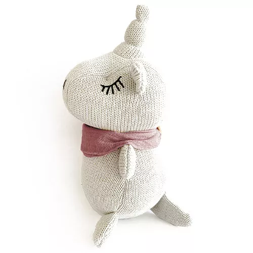 Mrs Ertha Knuffeleenhoorn En Rammelaar - Clay Pink - 23 Cm - Afbeelding 2