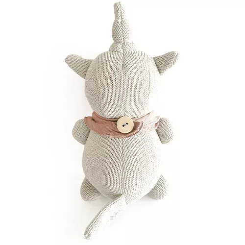 Mrs Ertha Knuffeleenhoorn En Rammelaar - Peach - 23 Cm - Afbeelding 4