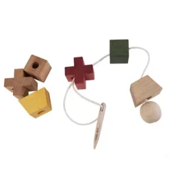 Wooden Story Rijgnaald 16 Wooden Story Rijgnaald -Janod Winkel natural stacking toys 13