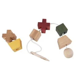 Wooden Story Rijgnaald 15 Wooden Story Rijgnaald -Janod Winkel natural stacking toys 14