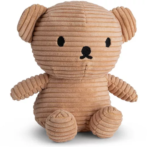 Nijntje-miffy Corduroy Knuffelbeer Boris 17 Cm - Beige