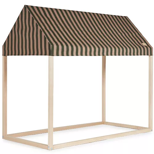 Nobodinoz Speelhuis Majestic - Green Taupe Stripes 3 Nobodinoz Speelhuis Majestic - Green Taupe Stripes