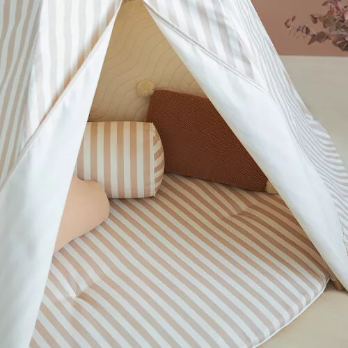 Nobodinoz Tipi Wigwam Arizona - Taupe Stripes Natural - Afbeelding 9