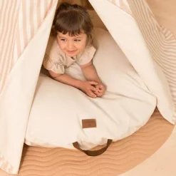 Nobodinoz Tipi Wigwam Arizona - Taupe Stripes Natural -Janod Winkel nobodinoz tipi wigwam arizona taupe stripes natural 4 1