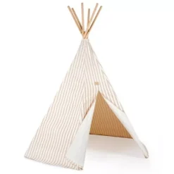 Nobodinoz Tipi Wigwam Arizona - Taupe Stripes Natural
