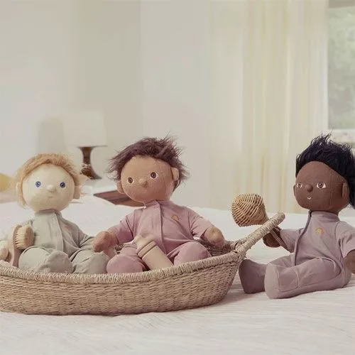 Olli Ella Dinkum Dolls Poppenpyjama - Lila 6 Olli Ella Dinkum Dolls Poppenpyjama - Lila - Afbeelding 4