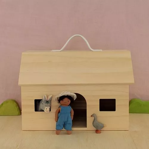 Olli Ella Holdie Folk Poppenhuispop 11 Cm - Boer - Afbeelding 3