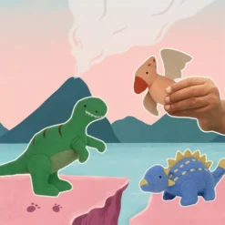 Olli Ella Knuffeldieren Holdie Prehistoric Animals - 3st -Janod Winkel olli ella knuffeldieren holdie prehistoric animals 3st 5