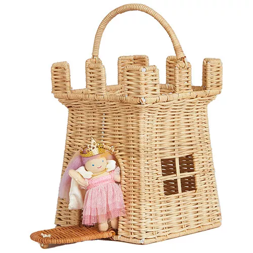 Olli Ella Opbergmand En Poppenhuis - Castle Bag - 30 Cm 12 Olli Ella Opbergmand En Poppenhuis - Castle Bag - 30 Cm - Afbeelding 10