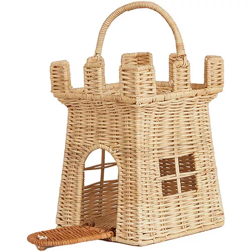 Olli Ella Opbergmand En Poppenhuis - Castle Bag - 30 Cm 3 Olli Ella Opbergmand En Poppenhuis - Castle Bag - 30 Cm
