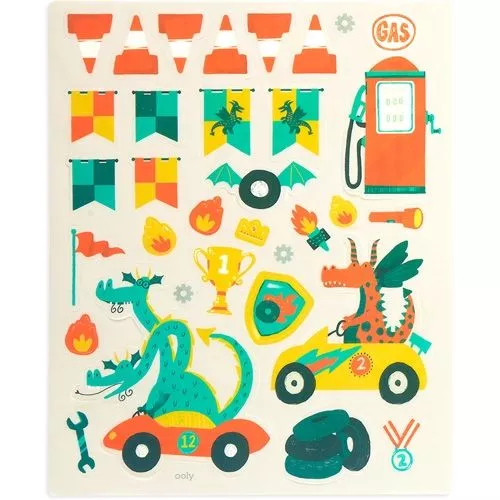 Ooly Herbruikbare Stickers - Drakenrace 7 Ooly Herbruikbare Stickers - Drakenrace - Afbeelding 5
