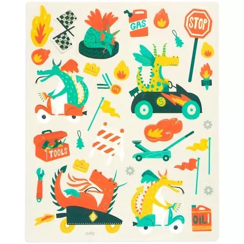 Ooly Herbruikbare Stickers - Drakenrace 8 Ooly Herbruikbare Stickers - Drakenrace - Afbeelding 6