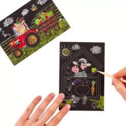 Ooly Kraskaarten Boerderijdieren 7 Ooly Kraskaarten Boerderijdieren -Janod Winkel ooly kraskaarten boerderij dieren 3