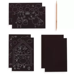 Ooly Kraskaarten Boerderijdieren 8 Ooly Kraskaarten Boerderijdieren -Janod Winkel ooly kraskaarten boerderij dieren 4