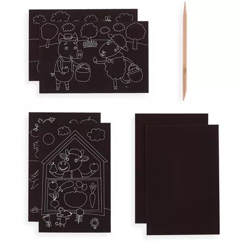 Ooly Kraskaarten Boerderijdieren 5 Ooly Kraskaarten Boerderijdieren - Afbeelding 3