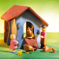 Janod Winkel -Janod Winkel ostheimer kip liggend 4 5 cm