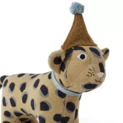 Oyoy Knuffelluipaard Elvis - 27 Cm -Janod Winkel oyoy knuffelkussen luipaard elvis 33 cm ilovespeelgoed.nl