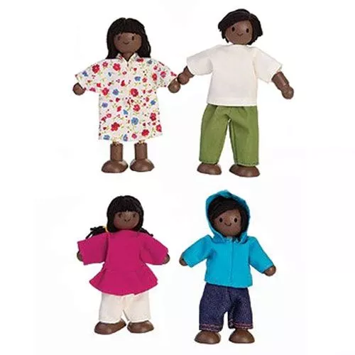 Plan Toys Poppenhuis Familie - Ethnic - 13 Cm 3 Plan Toys Poppenhuis Familie - Ethnic - 13 Cm