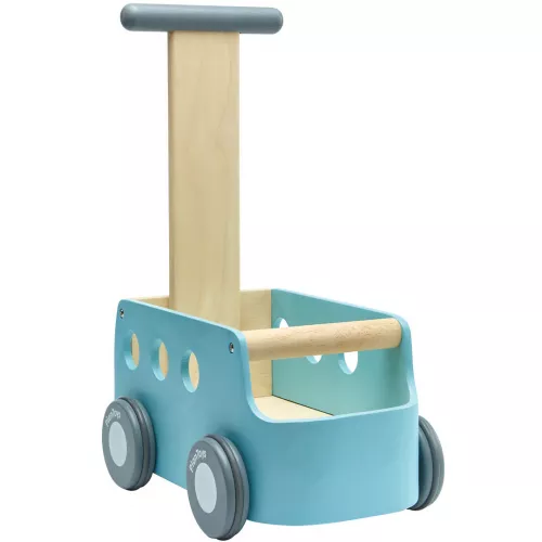 Plan Toys Loopwagen Busje Walker - Blue Orchard 3 Plan Toys Loopwagen Busje Walker - Blue Orchard
