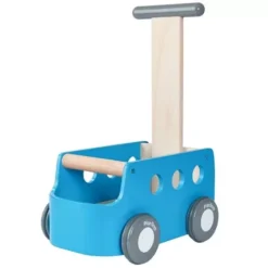 Plan Toys Loopwagen Busje Walker - Blauw