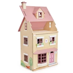 Tender Leaf Toys Poppenhuis Foxtail Villa Roze - Gemeubileerd -Janod Winkel poppenhuis villa foxtail4