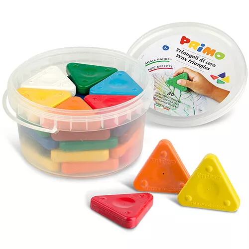 Primo Waskrijtjes Driehoek - 30st 3 Primo Waskrijtjes Driehoek - 30st