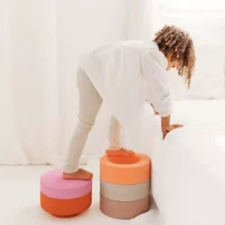 Moes Play Stapstenen - Rainbow Chair Earth - 5st -Janod Winkel rainbow chair earth7