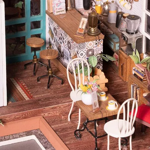 Creativ Company Knutselset Miniatuur Kamer - Koffiebar 7 Creativ Company Knutselset Miniatuur Kamer - Koffiebar - Afbeelding 5