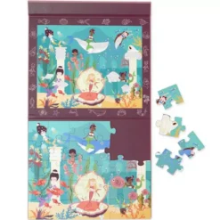 Scratch Europe Magnetisch Puzzelboek Zeemeermin - 30st -Janod Winkel scratch europe magnetische puzzel zeemeermin 30st 2