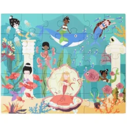 Scratch Europe Magnetisch Puzzelboek Zeemeermin - 30st -Janod Winkel scratch europe magnetische puzzel zeemeermin 30st 4