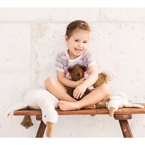 Senger Warmteknuffel Gans - Wit - 80 Cm 4 Senger Warmteknuffel Gans - Wit - 80 Cm - Afbeelding 2