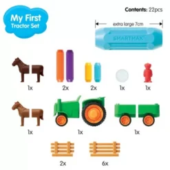 Smartmax Magnetisch Puzzelspel - My First Tractor -Janod Winkel smartmax magnetisch puzzelspel my first tractor 3