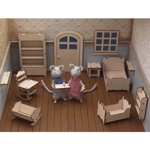 Studio Schaapman Bouwpakket Muizenhuis - Kinderkamer 4 Studio Schaapman Bouwpakket Muizenhuis - Kinderkamer - Afbeelding 2