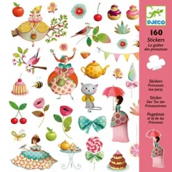 Djeco Stickers Prinsessen Theekransje - 160st -Janod Winkel teaparty