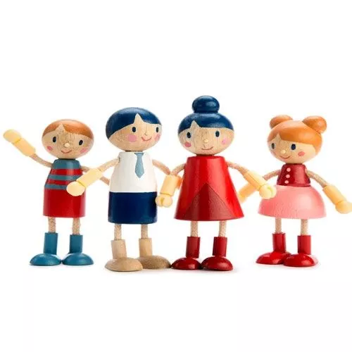 Tender Leaf Toys Poppenhuispoppen Familie - 13 Cm 3 Tender Leaf Toys Poppenhuispoppen Familie - 13 Cm