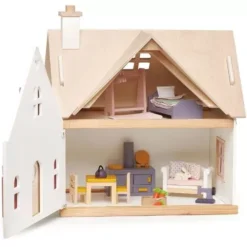 Tender Leaf Toys Poppenhuis Cottage - Gemeubileerd -Janod Winkel tender leaf toys poppenhuis ilovespeelgoed1