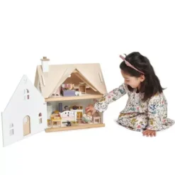 Tender Leaf Toys Poppenhuis Cottage - Gemeubileerd -Janod Winkel tender leaf toys poppenhuis ilovespeelgoed13
