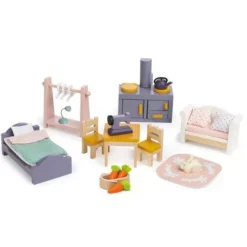 Tender Leaf Toys Poppenhuis Cottage - Gemeubileerd -Janod Winkel tender leaf toys poppenhuis ilovespeelgoed2