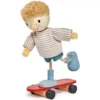 Tender Leaf Toys Poppenhuispop Edward & Zijn Skateboard - 12 Cm -Janod Winkel tender leaf toys poppenhuispop edward zijn skateboard ilovespeelgoed.nl