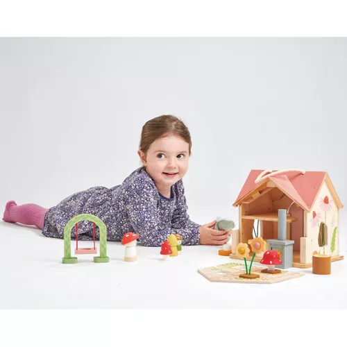 Tender Leaf Toys Poppenhuis Rosewood Cottage - Afbeelding 2